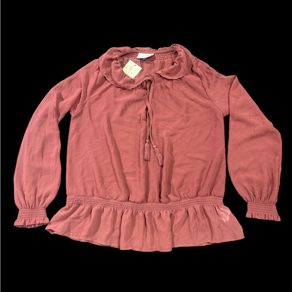 Universal Thread Terracotta Ruffled Blouse - Picture 2 of 8